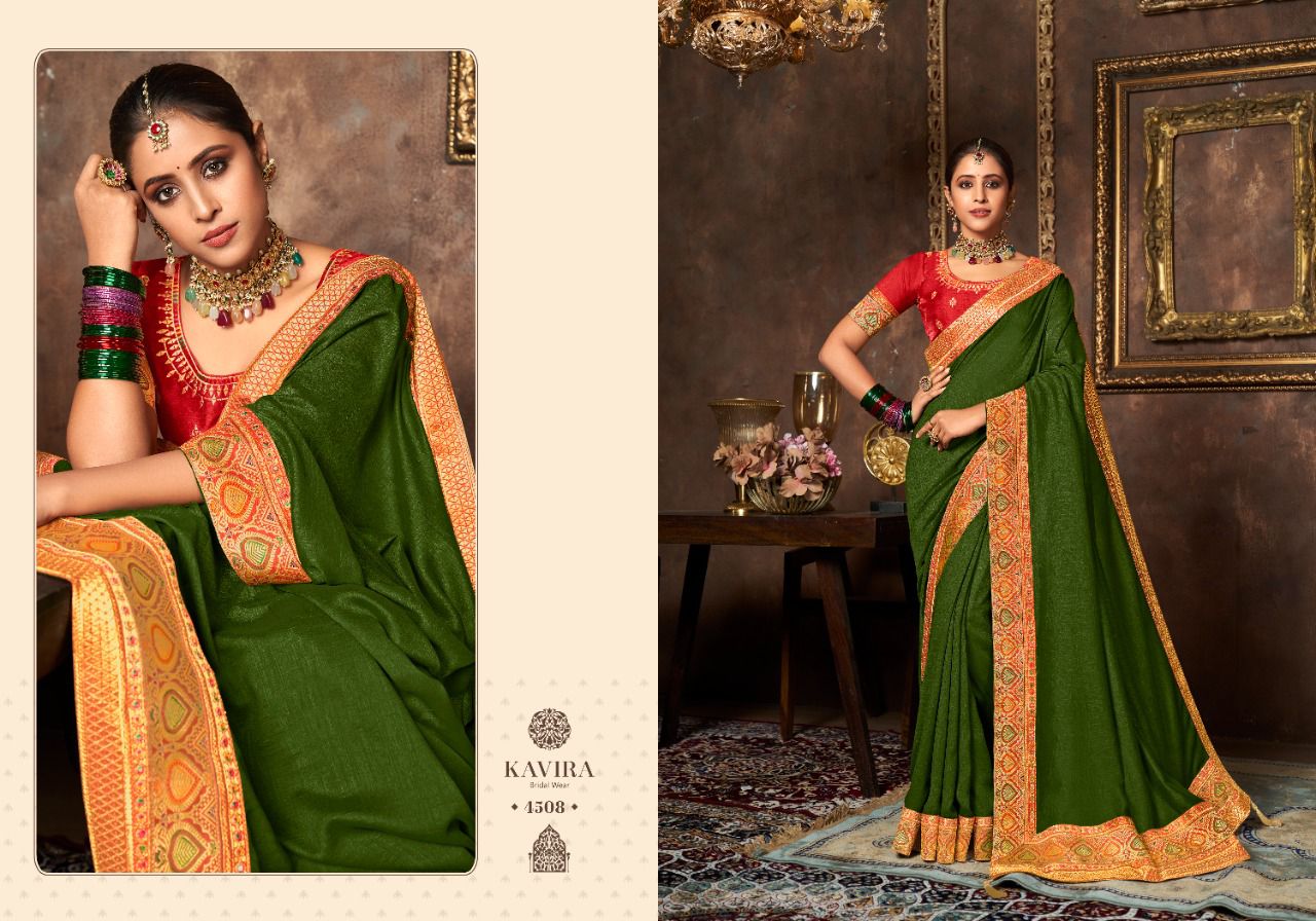 Kavira Aarya Heavy Designer Wholesale Wedding Wear Sarees